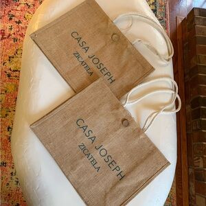 Casa Joseph Zicatela Jute Tote Bags
